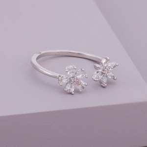 Anillo de Eternidad con Diamantes de Corte Ovalado Chapado en Oro de 18K, Anillo de Piedras Preciosas a la Moda para Regalo - Product Image 5