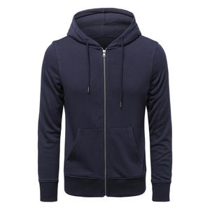 OEM Custom logo Embroidery Printed Design Men's Knitted Hooded Zipper Sweater Casual Solid Color Hooded <b>Jacket</b> - Product Image 4