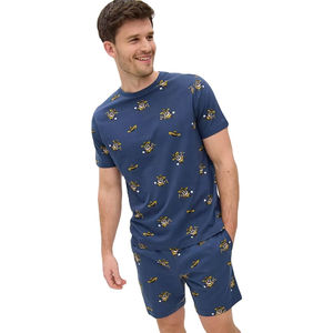 Ensemble double de vêtements de sport pour hommes, élégant, nouveau t-shirt imprimé à manches courtes, shorts, tissu doux respirant, grande taille, coupe décontractée, été - Product Image 5