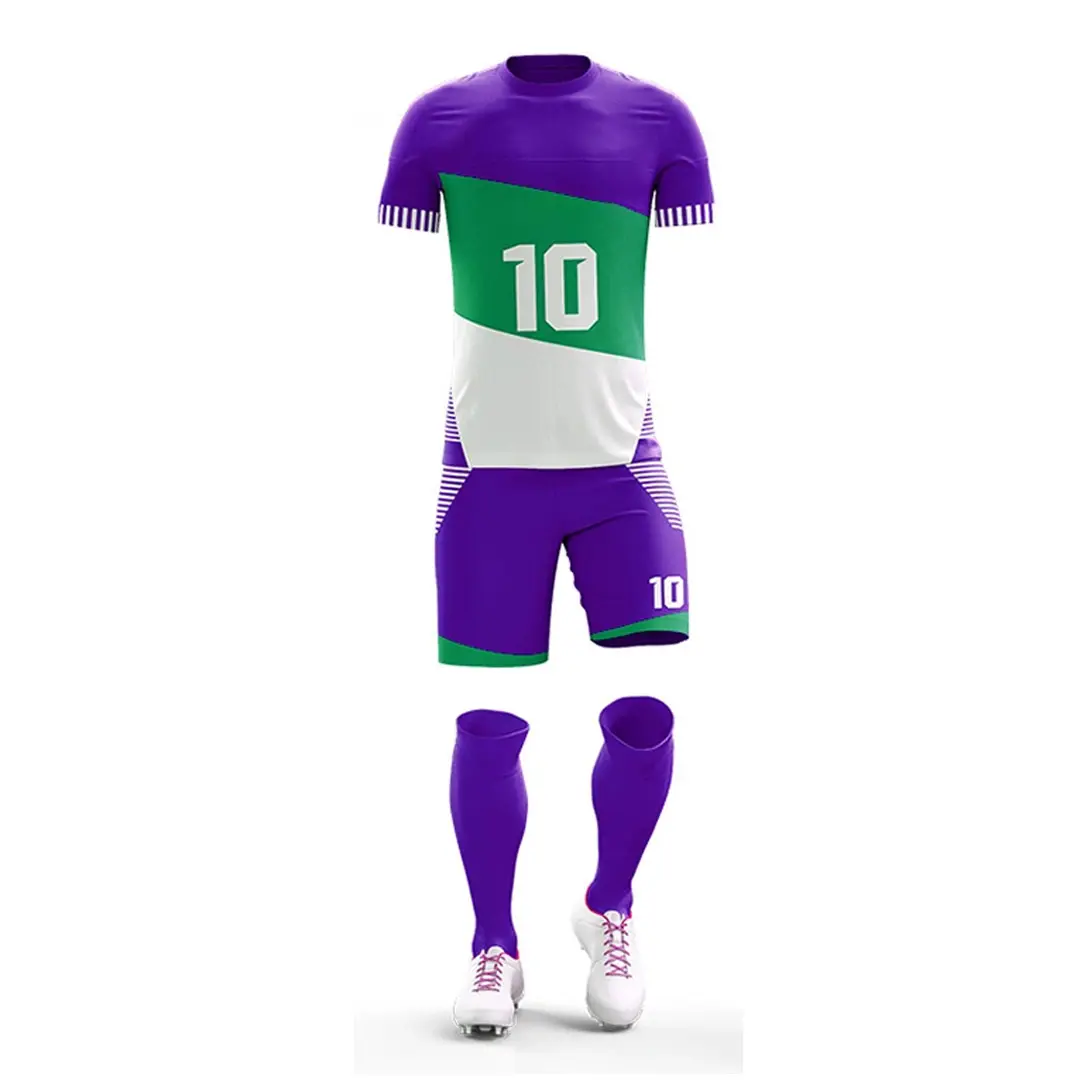 청소년 맞춤형 편안한 대학 내구성 조절 가능한 밑단 축구 유니폼 개선 된 성능 축구 유니폼