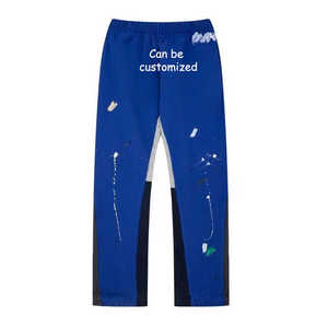 RAM Industry Custom High Quality Casual Flared Jogger Track Pants Patchwork Elástico Cintura Apilada Tallas grandes Pantalones de hombre - Product Image 4