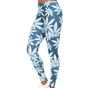 Mallas de yoga para entrenamiento con impresión por sublimación personalizada atlética para mujer - Product Image 1