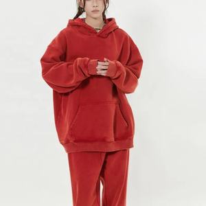 Survêtement pour femmes surdimensionné personnalisé en coton éponge français survêtement ensemble unisexe deux pièces français éponge survêtements - Product Image 1
