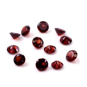 Granat naturel de haute qualité (Quartz) – Pierres rondes calibrées de 4 mm, pierres précieuses rouges en forme de poire, accessoire de bijouterie avec certificat IGI - Product Image 2