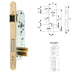 Serratura con Bordo Arrotondato Tesa 2030-hl/50 - Product Image 2