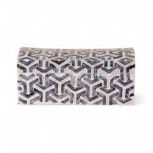 Caja de Joyería Artesanal de Nácar con Incrustaciones de Concha para Almacenamiento y Decoración Premium del Hogar - Product Image 3