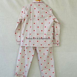 Nuevo Conjunto de Pijama de Algodón para Niños, Hermoso Conjunto de Pijama de Algodón Estampado Indio, Ropa de Dormir 100% Algodón - Product Image 2