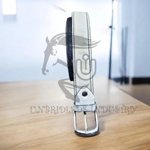 Cinturón de Cuero Vacuno con Acabado de Piel Natural, Hebilla de Aleación, Estilo Vintage Casual para Hombre, Transpirable y Duradero - Product Image 4