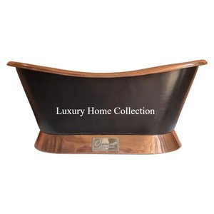 Exterior RAL 9003 White Color Copper Interior Luxury Look Copper Antique Finished Stands Modern Fancy <strong>Bath</strong> Tub <strong>in</strong> Cheap <strong>Price</strong>