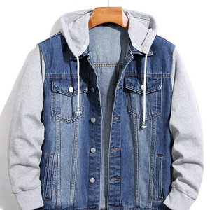 Meilleures tendances de veste en jean pour hommes Distressed Vintage Stylish and Durable Versatilité Maîtriser le look Vestes en jean pour hommes - Product Image 1