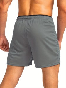 Pantalones Cortos Deportivos de Malla para Hombre, Secado Rápido, Transpirables, 100% Algodón, para Gimnasio, Correr, Entrenamiento, Deportes al Aire Libre, Color Sólido, Ecológicos - Product Image 4
