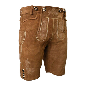 Venta al por mayor Hombres tradicional Lederhosen OEM Herren Bavarian Men's Trachten Lederhosen Kurze Trachtenmode Lederhose - Product Image 3