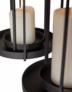 Lanterne porte-bougie en métal de style vintage pour le Ramadan |   Lanterne décorative imperméable et durable pour intérieur rustique, traditionnel et moderne - Product Image 4