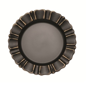 Événement et fête d'anniversaire vaisselle finition émail brillant assiette de chargeur en bois assiette de chargeur de serveur de nourriture décorative à la main - Product Image 5