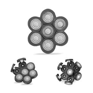 Cabezales de Repuesto para Afeitadora Eléctrica Impermeable IPX7, Afeitadora Rotatoria de Triple Cuchilla para Uso en Seco y Húmedo, Lavable para Cara y Cuerpo - Product Image 1