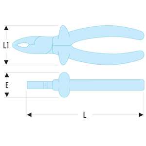 Alicates Combinados Aislados de 1,000 Voltios de la Serie VSE de Facom - Product Image 2
