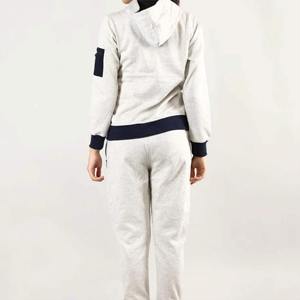 Chándal de moda con cremallera para mujer, conjunto de ropa deportiva ligero y de secado rápido de dos piezas con chaqueta con cremallera completa - Product Image 4