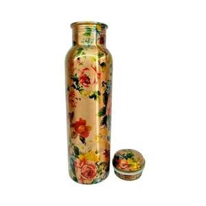 Copper Tabletop Display <b>Bottle</b> Unique Eco-Friendly Ayurvedic Drinkware for Household Dinner and Lunch - Product Image 1