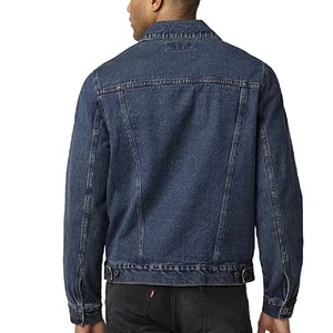 Chaqueta vaquera de algodón de alta calidad Chaqueta vaquera de manga larga para hombre personalizada Abrigos más vendidos para hombre - Product Image 6