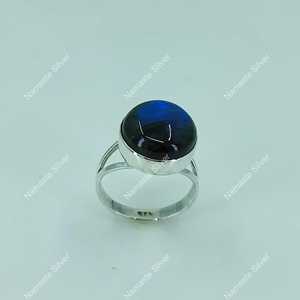 925 Sterling <b>Silver</b> Boho Style Labradorite <b>Ring</b> Handmade <b>Statement</b> Promise Jewelry with Natural Birthstone Gemstone - Product Image 6