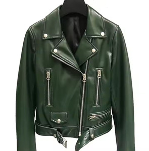2025 classique nouveau Design veste en cuir pour hommes de haute qualité col montant avec fermeture à glissière pour l'hiver High Street Style - Product Image 1