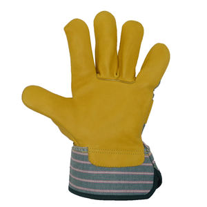 Guantes DE TRABAJO protectores Palma de cuero individual para agarre y seguridad en entornos de construcción, agricultura y mecánicos - Product Image 5