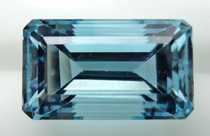 Santa Maria aigue-marine coupe rectangulaire taille calibrée aigue-marine pierre précieuse en vrac haute qualité bleu ciel naturel aigue-marine - Product Image 6