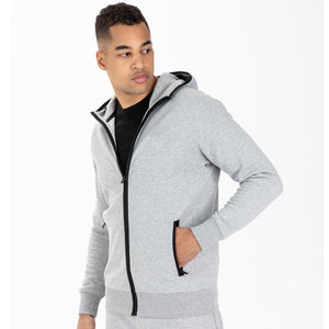Sudadera con capucha unisex de algodón 100% de secado rápido, con cremallera completa, para hombre, de peso pesado, con logotipo personalizado OEM, para invierno, al por mayor - Product Image 2