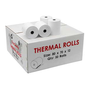 Rollo de papel térmico impermeable y resistente a la humedad de 80 mm, precio del rollo de papel POS de 80x60 mm para caja registradora - Product Image 2