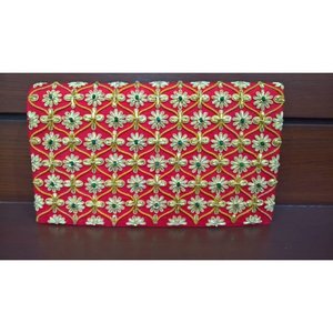 ซิปผ้าแคนวาสแบบคลัทช์ของผู้หญิงสุดอินเทรนด์สุดหรูแนวแฟชั่นปักลาย zari กึ่งอัญมณีประดับด้วยลูกปัดไข่มุก - Product Image 2