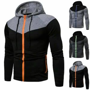 Basics Two Panel Vêtements pour hommes Sweats à capuche pour hommes Sweats 100% coton Matériel à manches longues Zip Up Respirant Sweats à capuche pour hommes - Product Image 6