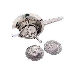 Metalsomma Colador de verduras de acero inoxidable de 24 cm con 3 discos, color plateado 692 - Product Image 1