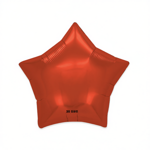 Palloncino a Forma di Stella in Foil Rosso 24 Pollici per Decorazioni Festive - Product Image 2