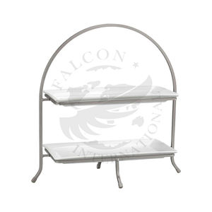 ที่ตั้งเค้กรูปนกทำจากทองเหลืองและสแตนเลสสำหรับร้านอาหารอุปกรณ์ทำเค้ก2ชั้นสำหรับงานปาร์ตี้ราคาไม่แพง - Product Image 5