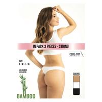 Ensemble de 3 culottes taille moyenne pour femme en bambou 100% de qualité supérieure, respirantes, style Lolita, tailles adultes