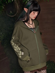 Sweat à capuche surdimensionné personnalisé avec fermeture éclair, coupe ample, en molleton de coton, avec cordon de serrage et logo personnalisé - Product Image 4