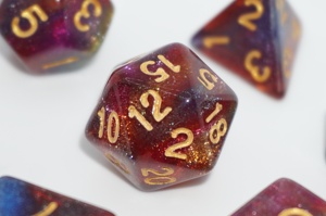 Set di dadi in acrilico a <span class=keywords><strong>4</strong></span> colori, vendita diretta dalla fabbrica, alta qualità, dadi da gioco per Dungeons and Dragons - Product Image 2
