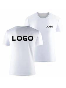 Ropa a granel con LOGOTIPO estampado personalizado, camiseta para hombre, moda de ocio, cuello redondo, camisetas de manga corta, personalización de gran tamaño Unisex - Product Image 3