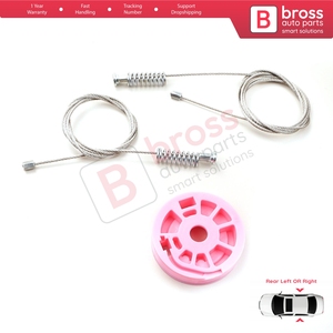 Kit de réparation de lève-vitre électrique BWR5299, porte arrière gauche ou droite pour Série 7 E38 1994-2001 51358125203 - Product Image 2
