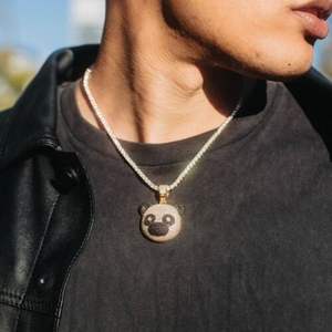 Chaîne glacée en argent sterling S925 en or rose 18 carats de haute qualité avec pendentif personnalisé pendentifs et breloques de mode Hip Hop pour femmes - Product Image 3