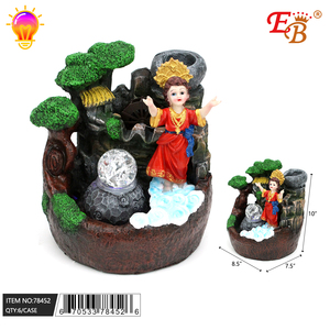 Fuente de agua de bebé Jesús de 10 \ "con Luz elegante 6 uds/cartón fuente decorativa de Navidad - Product Image 1