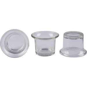 Portavelas de Cristal Hechos a Mano IBS y Velas Votivas - Decoración Navideña y Regalos con Impresión Tipográfica - Product Image 2