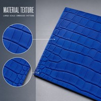 Cuir synthétique PU résistant au vent, à l'abrasion et aux rayures, 0,8 mm, toucher doux, OEM pour vestes, gants, ceintures
