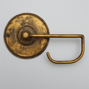 Decorative Brass Patina Wall Mounted Toilet Paper Holder Artisan Craft Designed For Decorative Interiors And Functional Seasonal - Product Image 5