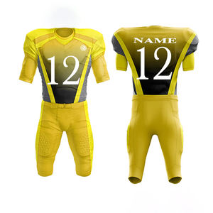 Ensemble d'uniformes de football américain personnalisés Pantalon rembourré en jersey sublimé Livraison rapide Fabricant OEM Maquette gratuite du Pakistan - Product Image 3