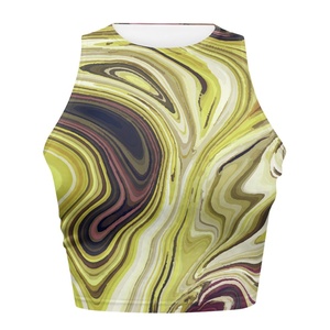 T-shirts pour femmes couleur personnalisée avec manches courtes été fait haut court pour femmes t-shirts en gros - Product Image 2