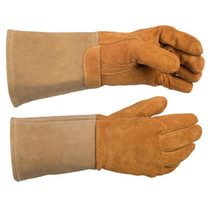 Guantes de soldadura-Guantes de soldadura de cuero de piel de cabra negra de calidad superior/Nuevo último diseño 2025 Guantes de soldadura - Product Image 1