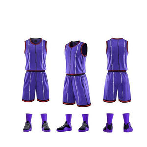 Ensemble d'uniformes de basket-ball personnalisés pour adultes unisexes |   Ensemble de shorts de sport respirants, antibactériens, écologiques, grande taille | - Product Image 3