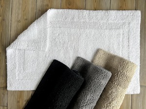 Alfombra de baño Ultra suave Reversible de lujo, alfombra de baño antideslizante absorbente de algodón para suelo, bañera, ducha, lavable a máquina, hogar, Hotel - Product Image 3