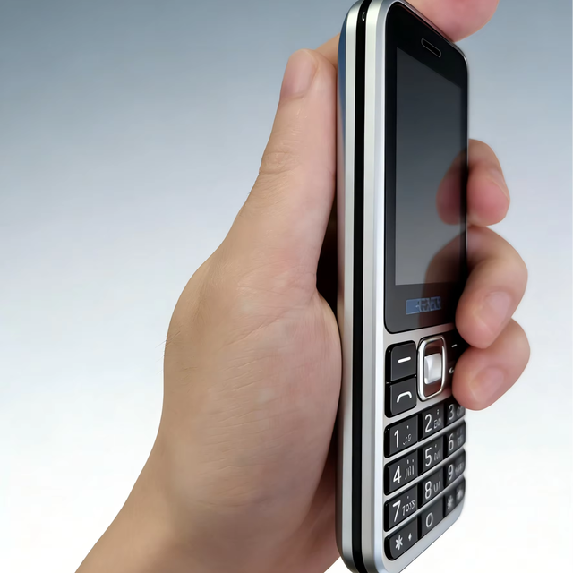 RAZARR600 Stylish Senior Bar Feature Phone 2.4-inch LCD Large Screen 4G VoLTE 1G+128MB Memory 1800mAh Battery Spanish/German No